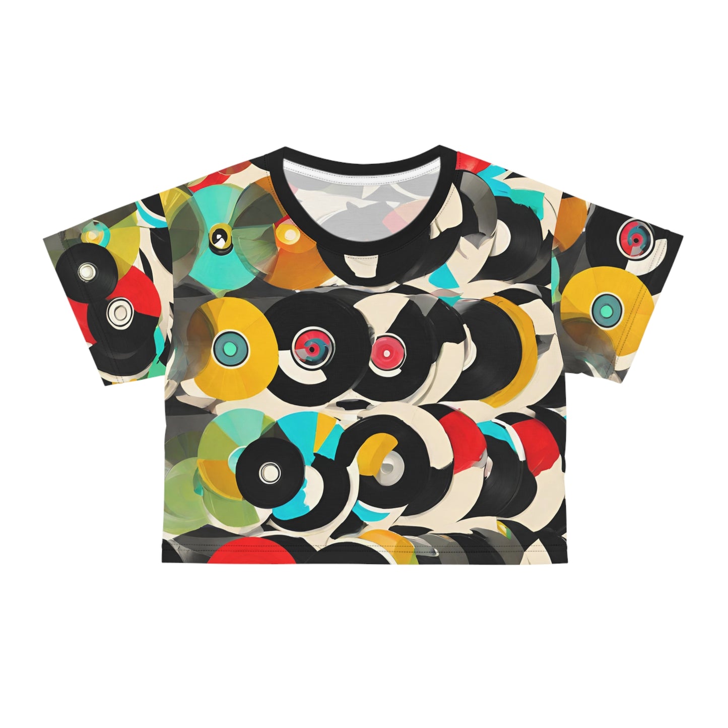 Platters Crop Tee (AOP)