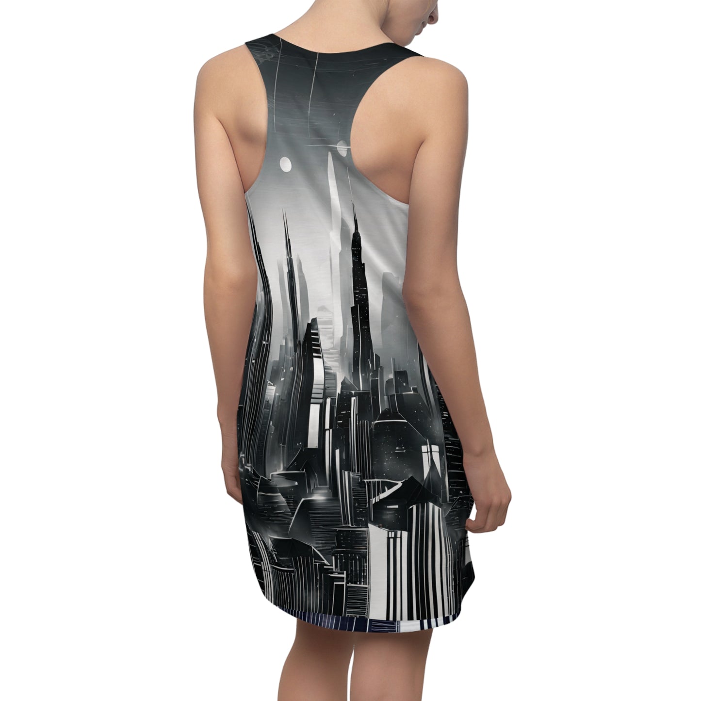 Metropolis Women's Cut & Sew Racerback Dress (AOP)