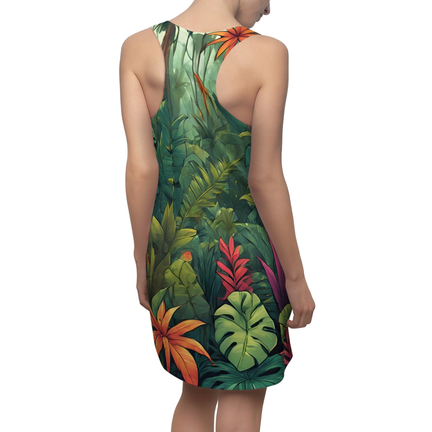 La Selva Women's Cut & Sew Racerback Dress (AOP)