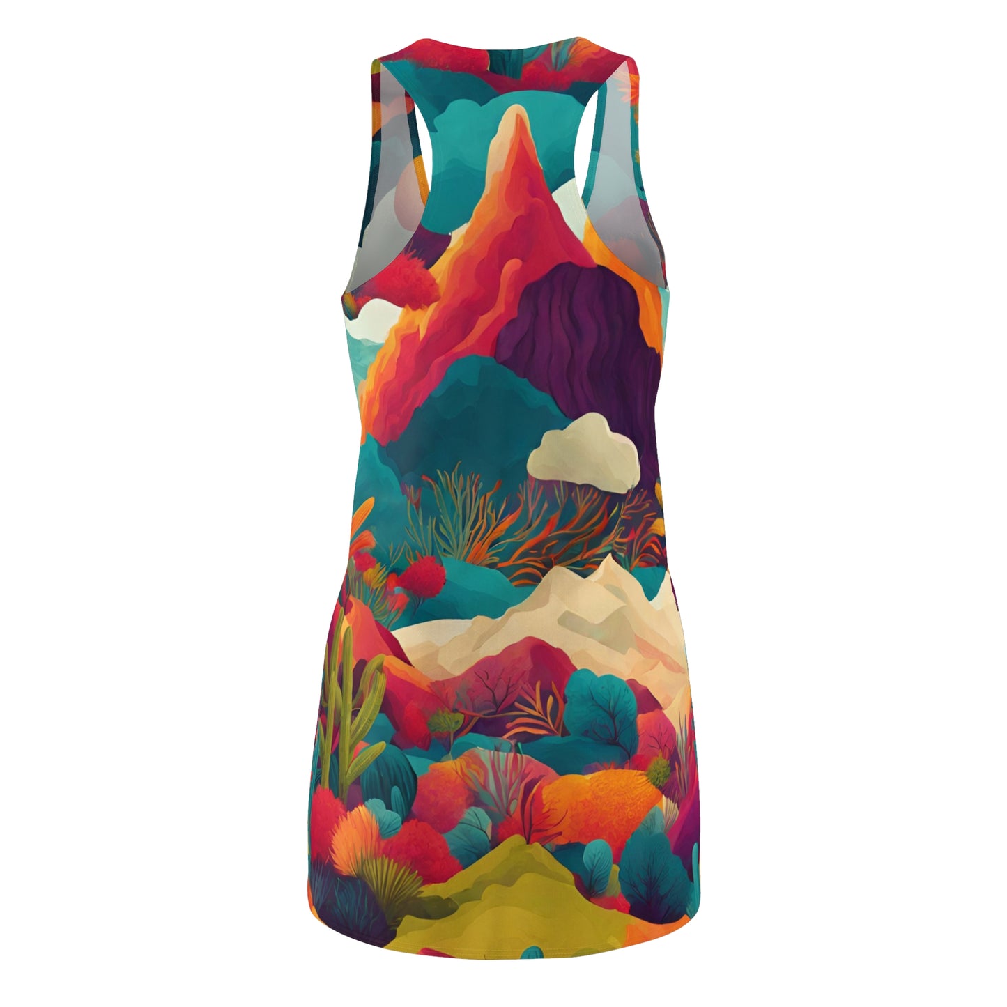 Desert Delight Women's Cut & Sew Racerback Dress (AOP)