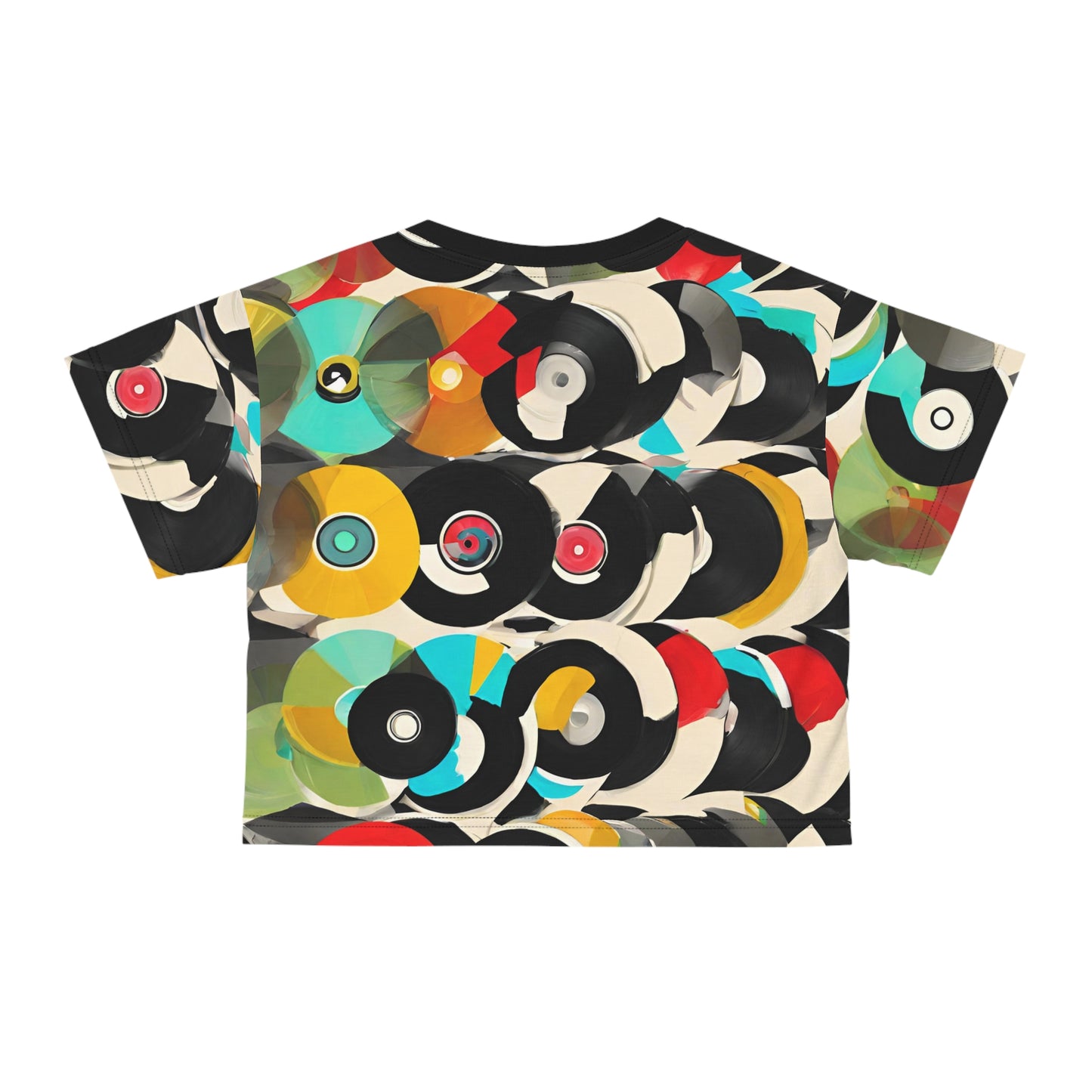 Platters Crop Tee (AOP)