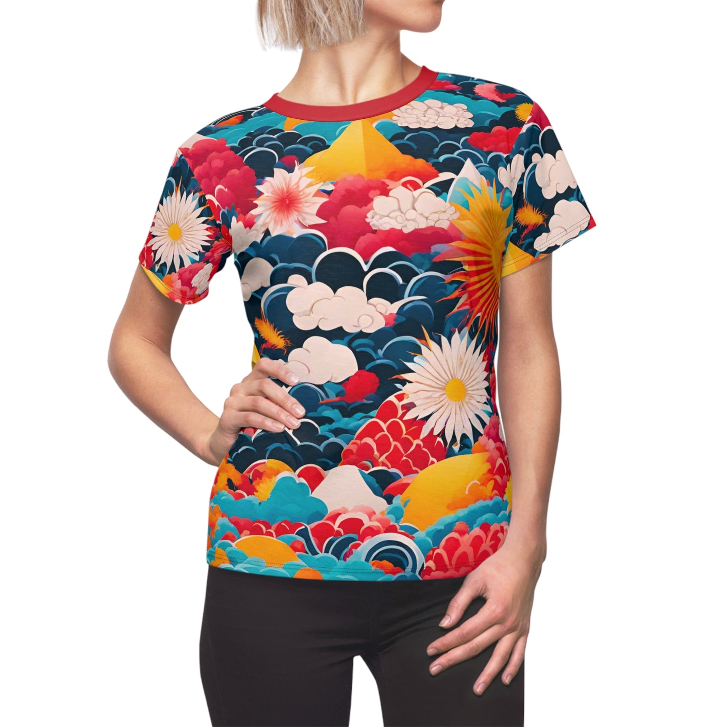Flower Fantasy Women's Cut & Sew Tee
