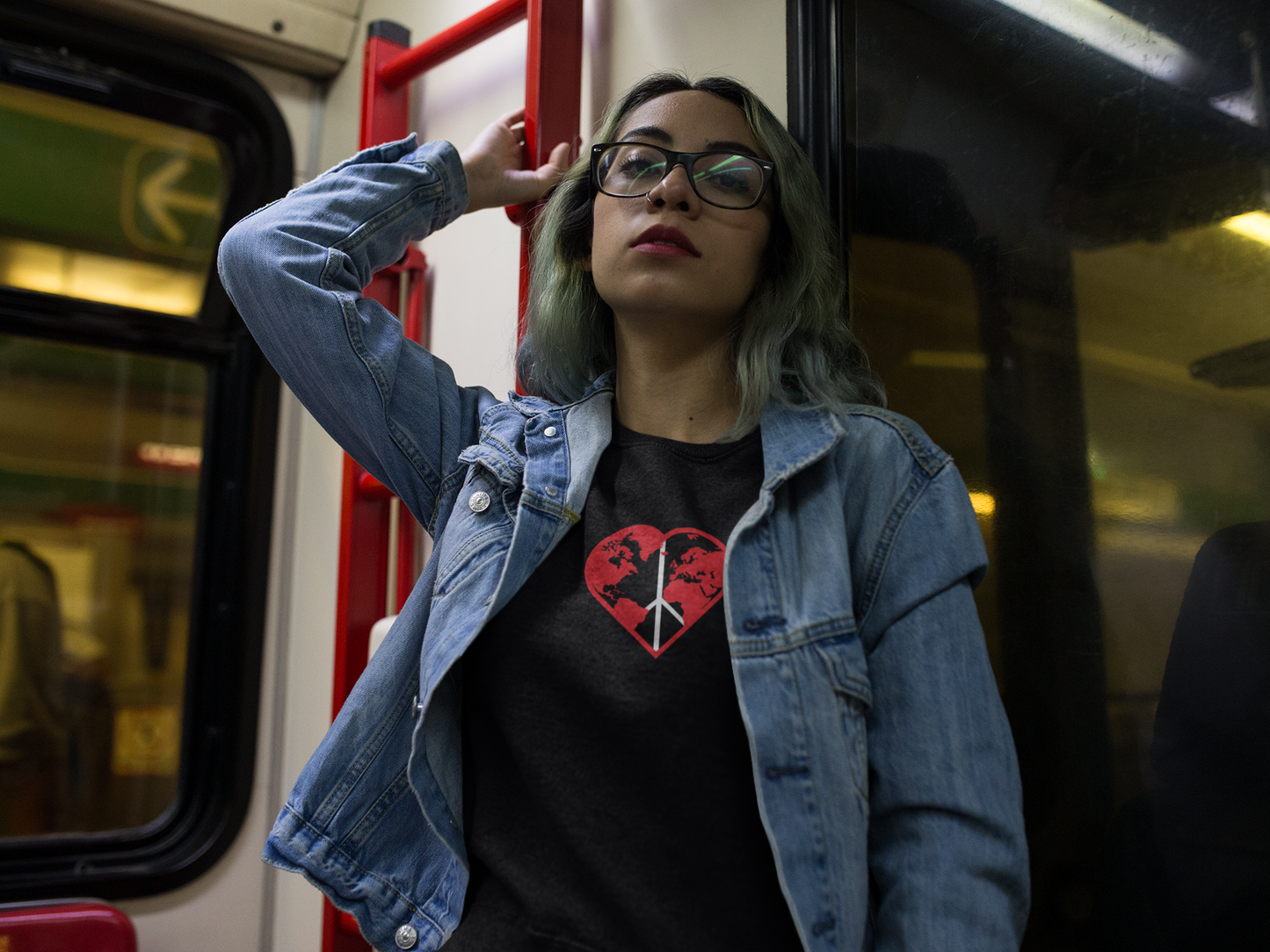 Planet Peace Unisex Organic Sweatshirt