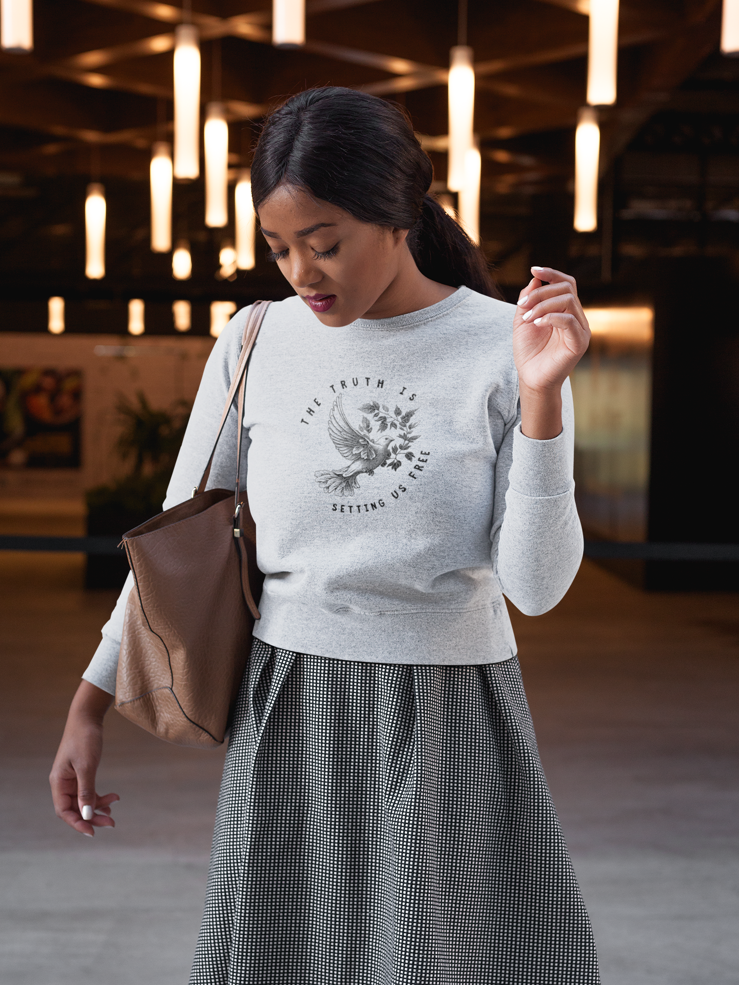 The Truth Is Setting Us Free Dove Unisex Organic Sweatshirt