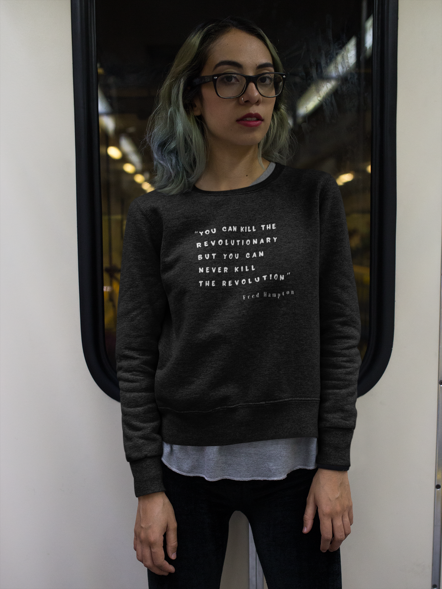 Fred Hampton Quote Unisex Organic Sweatshirt