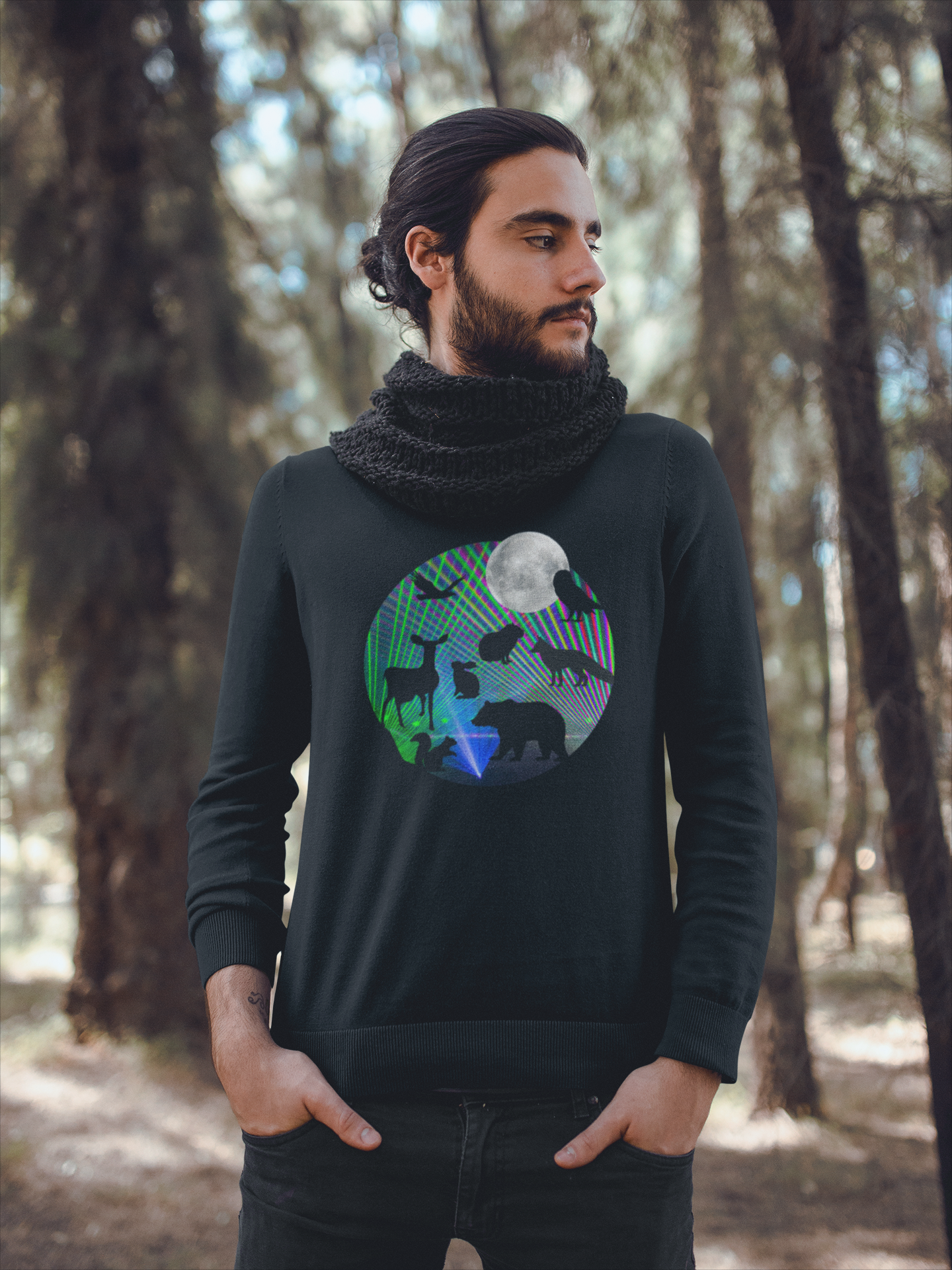 Wildlife Disco Unisex Organic Sweatshirt
