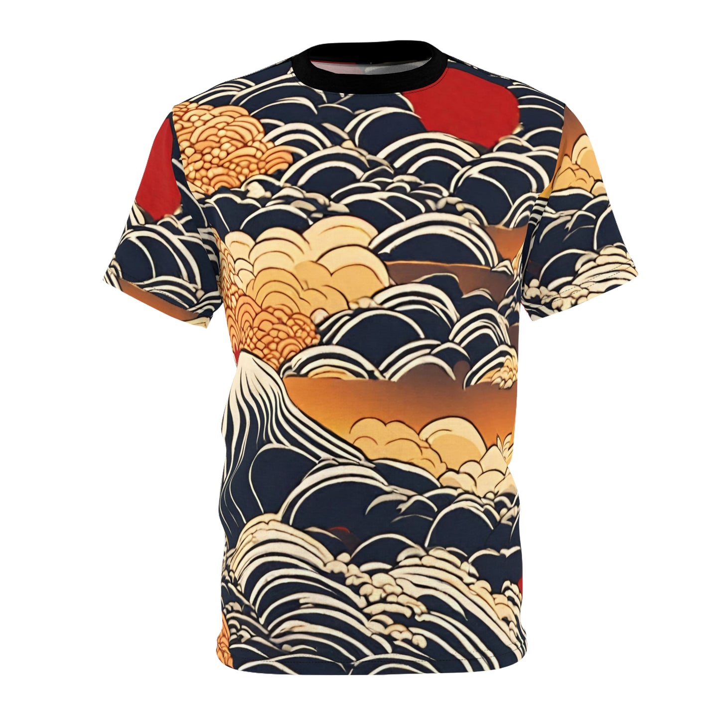 Mountain Waves Unisex Cut & Sew Tee (AOP)