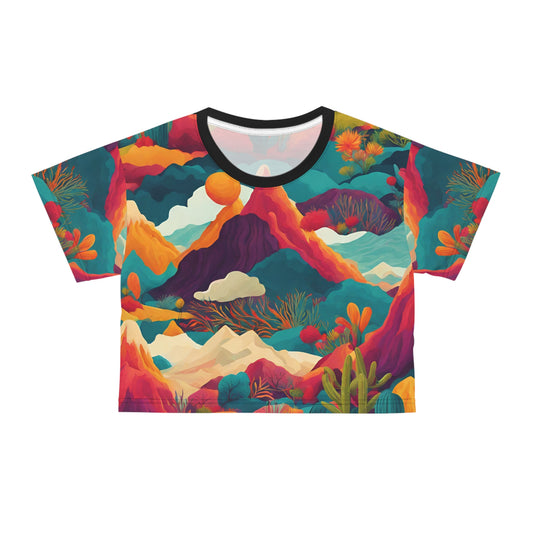 Desert Delight Crop Tee (AOP)