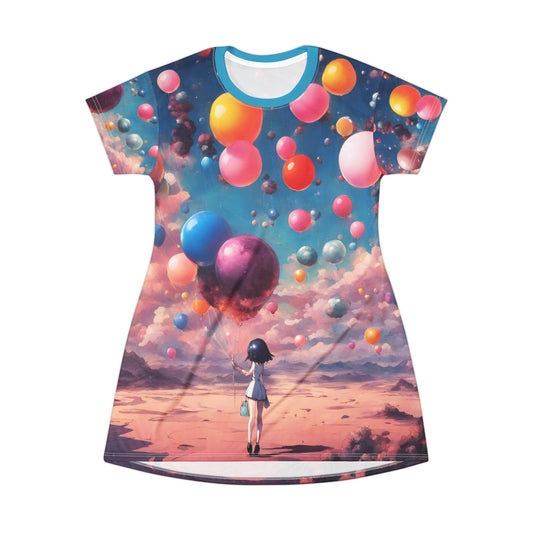 Up& Away All-Over-Print T-Shirt Dress