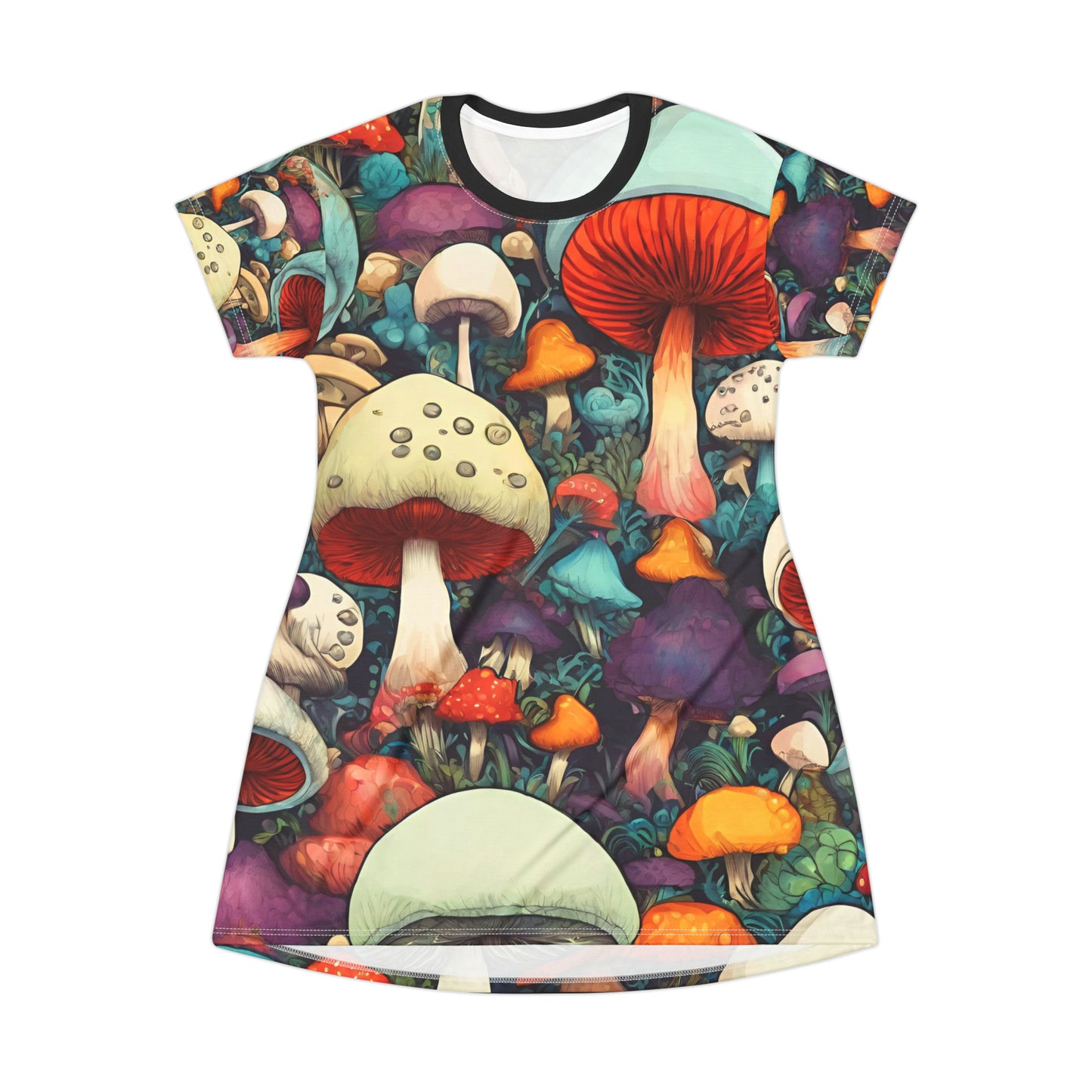 Mushroom Magic T-Shirt Dress