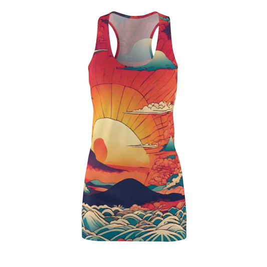 I Want to go to there Women's Cut & Sew Racerback Dress (AOP)