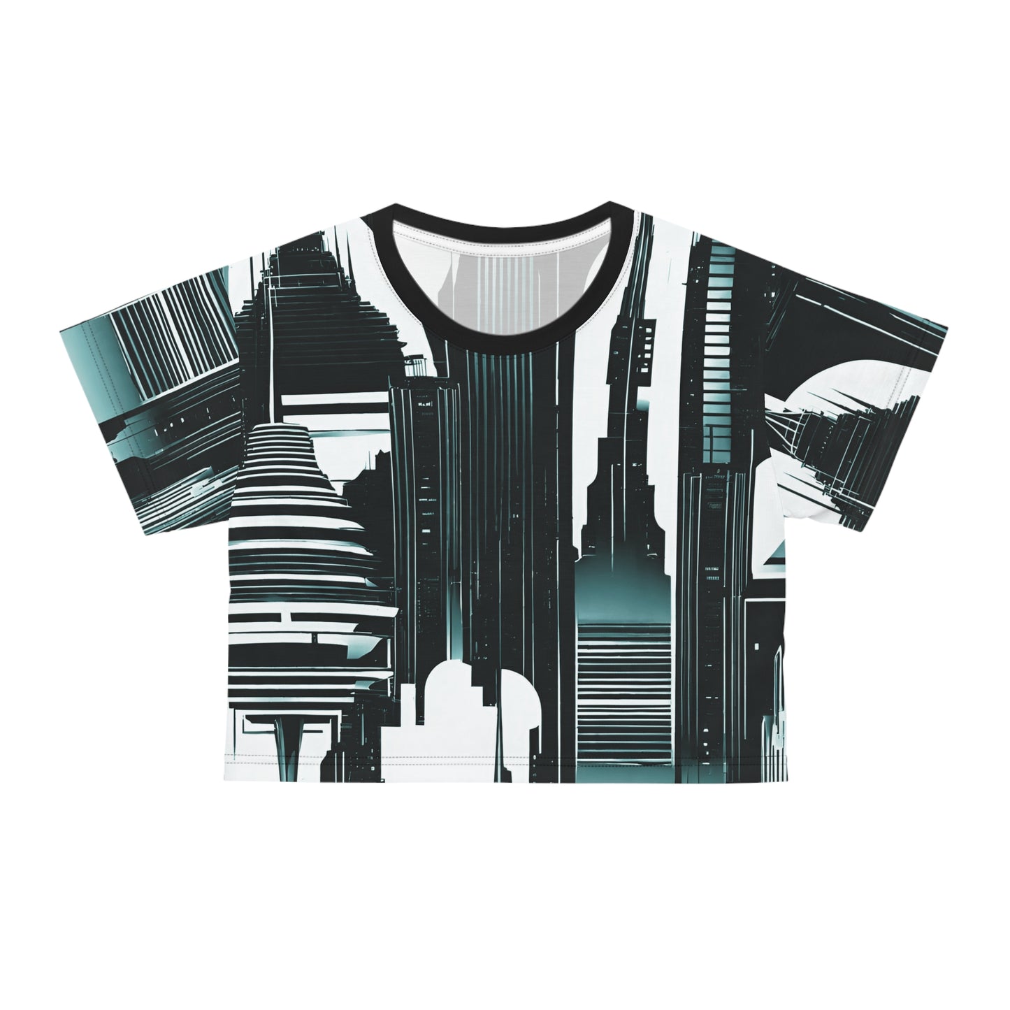 Cityshapes Crop Tee (AOP)