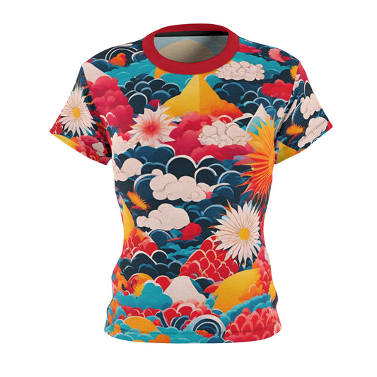 Flower Fantasy Women's Cut & Sew Tee