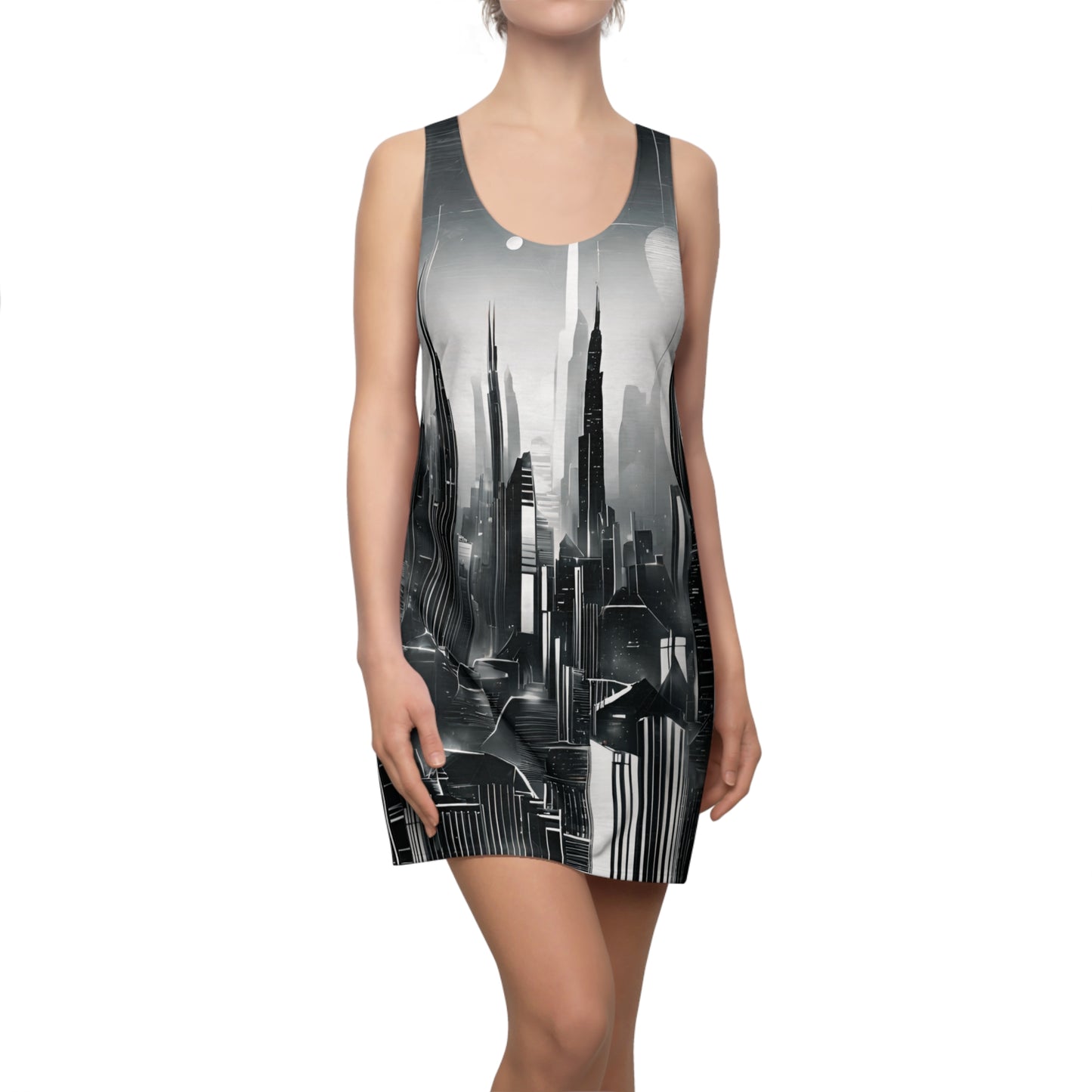 Metropolis Women's Cut & Sew Racerback Dress (AOP)
