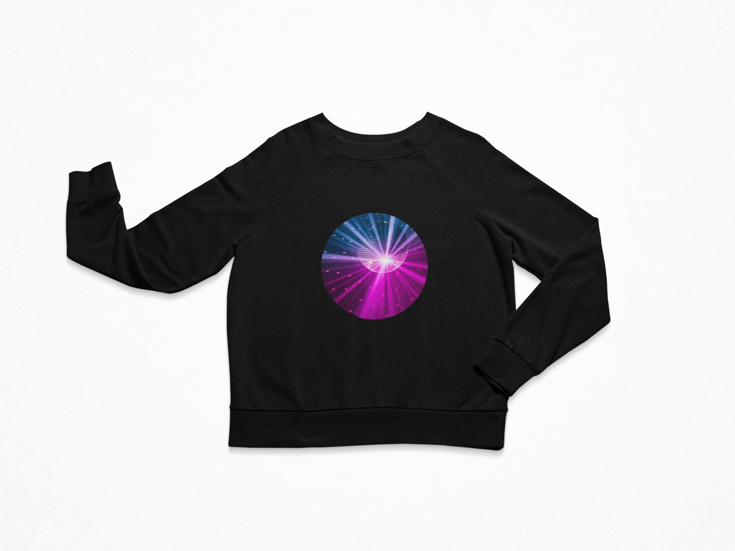Disco Ball/Lasers Unisex Organic Sweatshirt