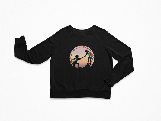 True Love is Helping your Fellow Humans Unisex Organic Sweatshirt